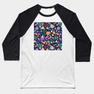 Floral Soft Pattern Baseball T-Shirt